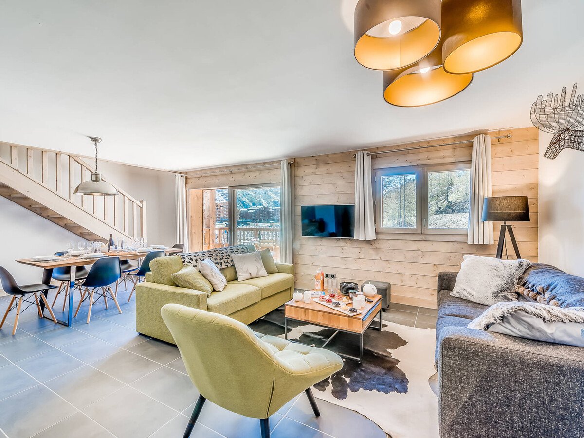LODGE DES NEIGES C - 3 pièces duplex - 71,7m² - 6 personnes. Gamme PREMIUM